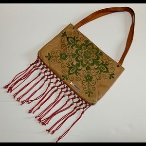 Boho Leather Mini Bag by Guess Collection Tassels